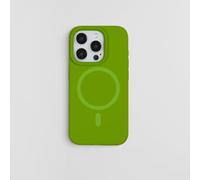 PYYLTTP Custodia magnetica in silicone liquido a tinta unita per iPhone 16pro Max 16 15 Pro 14 13, custodia di ricarica wireless effetto pelle (per iPhone 14 Pro/verde)