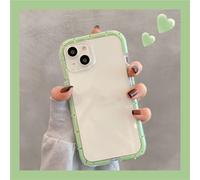 PYYLTTP Custodia per iPhone 13 12 11 14 15 16 Pro Max Xs, protezione completa per fotocamera, trasparente, morbida e antiurto (per iPhone 15Pro Max/verde)