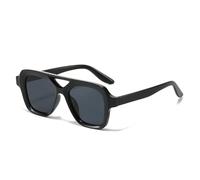 PYYLTTP Doppi Ponti Occhiali Da Sole Donne Moda Gradiente Shades Uv400 Uomini Giallo Blu, Nero grigio, Taglia unica