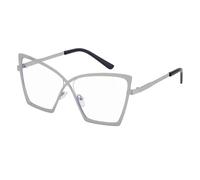 PYYLTTP Occhiali da sole da donna con montatura in metallo di lusso, alla moda, punk, da uomo, per guida all'aperto, viaggi, UV400 (C3 argento trasparente)