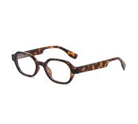 PYYLTTP Rosso Arancione Occhiali Da Sole Donne Rivetti Vintage Chiaro Gradiente Sfumature Uv400 Uomini Di Tendenza Punk, Leopardo Trasparente, Taglia unica