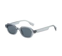 PYYLTTP Rosso Arancione Occhiali Da Sole Donne Rivetti Vintage Chiaro Gradiente Sfumature Uv400 Uomini Di Tendenza Punk, Grigio grigio, Taglia unica