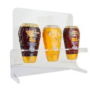 PZ 1 DISPENSER DA ESPOSIZIONE PER BAR E RISTORANTI CON 3 TIPI DI MIELE (Mjele ITALIANO DI MELATA, TOPPING ACERO E Mjele ITALIANO DI ACACIA) IN SQUEZEER