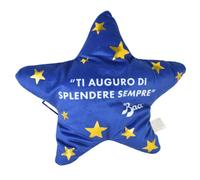 PZ 1 PELUCHE FORMA DI STELLA BLU CON SCRITTA CONTENENTE PERUGINA BACI 50 GR IDEALE PER REGALO