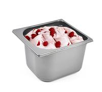PZ 10 MEZZA VASCHETTA LT 2,33 LT PER GELATO GRIGIA MISURE 16,5 CM X 18 CM X (H) 12 CM VASCHETTA GELATO