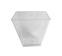 PZ 100 COPPETTA DA MONOPORZIONE GRANDE CC 150 COPPETTA PER MONOPORZIONE DESSERT DOLCI MOUSSE SEMIFREDDI TRASPARENTE ALTE 6,7 CM