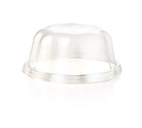 PZ 100 COPPETTA IN PLASTICA ROSSA RED PLASTIC CUP CC 200 CON COPERCHIO PER YOGURT GELATI E MACEDONIE FOR ICE CREAM ROSA ROUGE