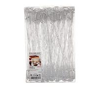 PZ 100 MESCI COCKTAIL ALTEZZA CM 25 MESCICOCKTAIL TRASPARENTE CLEAR RIUTILIZZABILE VITE MIXER PER LONG DRINK HAPPY HOUR APERITIVI APERICENE E DISCOTECHE