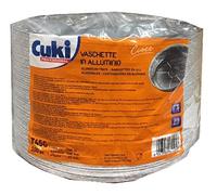100 TORTIERE CUKI 510 CONTENITORE VASCHETTE ALLUMINIO ALIMENTI TEGLIE