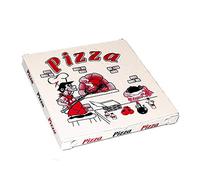PZ 100 SCATOLA PER PIZZA CM 40 X 40 IN CARTONE ECOLOGICO PER ALIMENTI IDEALE PER PIZZE PIADINE E PANINI