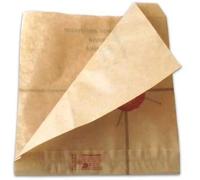 PZ 1000 SACCHETTI IN CARTA ANTIGRASSO POLITENATA CM 16,5 X 19 MARRONE BROWN PER PIADINA PANINI HAMBURGER PIZZA E TOAST APERTA SU 2 LATI