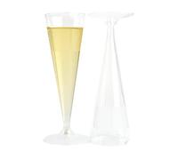 PZ 120 CALICI FLUTE CHAMPAGNE PROSECCO TRASPARENTI BICCHIERI PLASTICA FLUTES HAPPY HOUR APERITIVO APERICENA