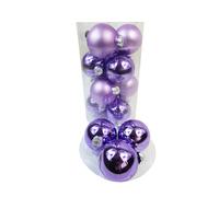 Pz 16 Palle Vetro Albero Di Natale Cm 8 Decorazione Natalizie