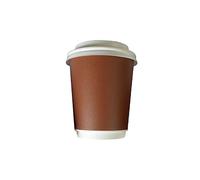 PZ 168 BICCHIERI DI CARTA ML 278 PER CIOCCOLATA CALDA CAPPUCCINO CAFFE' E BEVANDE CALDE BICCHIERE CARTONE TERMICO PER CAFFE' + COPERCHIO