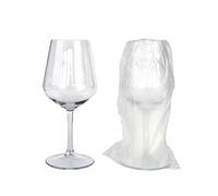 PZ 2 CALICE LAVABILE 400 CC TRITAN ALTO CM 21,5 FOR WINE PROSECCO BICCHIERE IN PLASTICA PLASTIC FLUTE CHAMPAGNE