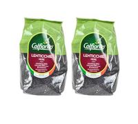 PZ 2 CONFEZIONI DAGR 400 CADA UNA DI LENTICCHIE NERE RICCHE DI PROTEINE FIBRE E RAME PER ZUPPE E MINESTRE IDEALE PER PRIMI PIATTI E CONTORNI