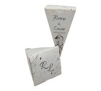 Pz 24 Cono Portariso Matrimonio Personalizzato, Cono Portariso Chiuso Matrimonio Personalizzato, Personalizza e seleziona la quantità desiderata. (Matrimonio 3)
