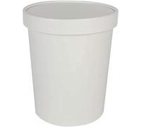 PZ 25 BICCHIERI CC 500 IN CARTONE TERMICI + COPERCHIO PER ALIMENTI ICE CREME CUP VASCHETTA COPPETTABARATTOLINO