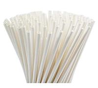 PZ 300 CANNUCCE BIANCHE BIODEGRADABILE IN CARTA ALTEZZA 20 CM STRAIGHT PAPER STRAWS WHITE COLOUR