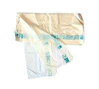 PZ 300 Sacchetti A Strappo CM 17 X CM 37,5 per Alimenti BUSTINE BIODEGRADABILI E COMPOSTABILI Mono Uso