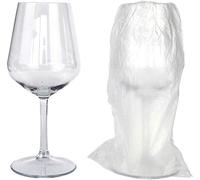PZ 4 CALICE LAVABILE 400 CC IN TRITAN PER VINO PROSECCO TRASPARENTI BICCHIERI VINO WINE PLASTICA FLUTES HAPPY HOUR APERITIVO APERICENA