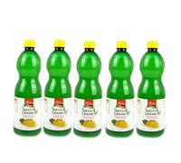 PZ 5 BOTTIGLIE DA 1 LT CADA UNA SUCCO DI LIMONE A BASE DI SUCCO CONCENTRATO LEMON JUICE IN BOTTIGLIA