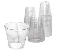 PZ 50 BICCHIERE TRASPARENTI DA 160 ML PER ACQUA, BEVANDE FREDDE E CALDE, BICCHIERI MONOUSO TRASPARENTI IDEALI PER RISTORANTI E BAR