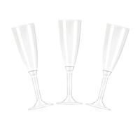 PZ 50 CALICE FLUTE TRASPARENTE CHAMPAGNE BICCHIERI PROSECCO TRASPARENTI HAPPY HOUR APERITIVO APERICENA