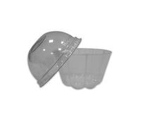 PZ 50 COPPA BUDINO DA CC 170 + COPERCHIO A CUPOLA PER BUDINI ZUCCOTTI MOUSSE YOGURT E GELATI MEDIO IN PLASTICA COPPETTA KRISTAL