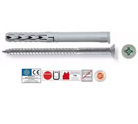 PZ.50 TASSELLI PROLUNGATI NYLON FISCHER SXR ø10 X80 X CALCESTRUZZO,MATTONI ECC..