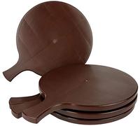 PZ 6 Tagliere Marrone Brown CM 34 X 26 con Manico Vassoio per TAGLIERI di SALUMI Formaggi E Polenta in PLASTICA Rigida