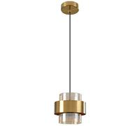 PZAOJAU Lampadario industriale in vetro per isola della cucina, oro spazzolato, metà secolo, moderno, illuminazione a sospensione, ambra, grigio fumo, lampadario vintage per camera da letto, tavolo da