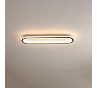 PZAOJAU Plafoniere da Bagno a LED Lunghe Plafoniera Rettangolare da Incasso per corridoio Plafoniera Moderna lineare Dorata Plafoniera da Ufficio Nera per Cucina Sala da Pranzo Corridoio Portico