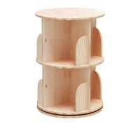 PZEOB 2/3/4/5/6 Shelf di libri di livello 360 ° libreria in legno massiccio rotante con scaffale a rotazione libera da scaffale.