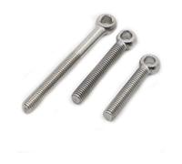 PZEOB Bullone ad occhiello di sollevamento 1/5 pezzi di sollevamento M5 M6 M8 M10 M12 304 Bullone di ancoraggio in acciaio inossidabile Bullone a occhiello articolato Bullone ad occhiello di