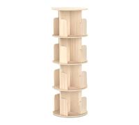PZEOB Scaffale per la torre di libreria rotante a 4 360 ° a 360 ° per libri e libreria angolare di decorazioni con design rotante per piccoli spazi
