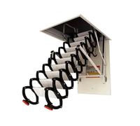 PZEOB Scala for soppalco a soffitto Scale for soffitta elettriche Scale for soppalco a Discesa telescopica Scala for soffitta Invisibile in Acciaio al Carbonio Carico 350 Kg/770 Lbs(80x120cm)