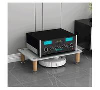 PZEOB Supporto for Supporti Audio, Supporto for componenti AV in Vetro temperato, Torre Audio, Giradischi CD, Supporto for Dvd, Supporti Stereo a 1/2/3/4 Livelli(1 Tier)