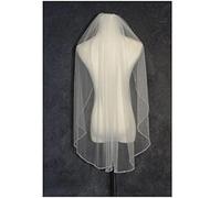 PZEOB Unico Veli Velo da Sposa Veli a Uno Strato Bordo in Rilievo Velo da Sposa Champagne Velo da Sposa in Tulle Velo da Testa da 75 cm per Velo da Spalla da Donna Facile da Indossare
