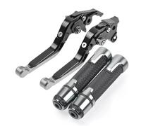 PZGRHWRWD Accessori per moto Leve freno frizione regolabili Impugnatura manubrio Per KAWASAKI Z1000SX Per NINJA1000 TOURER 2011-2016 2013 2014(Gray 2)