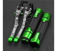 PZGRHWRWD Per NINJA 400R Moto Alluminio Regolabile Freno Frizione Leve 22MM Manubrio Manopole PER Kawasaki Per NINJA400R 2018 2019 2020(Green 5)