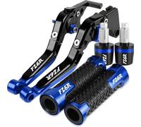 PZGRHWRWD Per YAMAHA FZ6R 2009-2015 Moto Leve Freno Frizione Manubrio Manopole Estremità FZ6 R Parti(Blue 2)