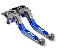 PZGRHWRWD Per YAMAHA R1 YZF-R1 2009-2014 Leva frizione Leva freno Set Leve manubrio pieghevoli regolabili Accessori moto Ricambi(Blue 2)