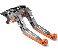 PZGRHWRWD Per YAMAHA TENERE TENERE700 2019-2022 Leva frizione Leva freno Set Leve manubrio pieghevoli regolabili Accessori moto Ricambi(Orange 1)