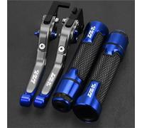 PZGRHWRWD PER YAMAHA TRX 850 1996~2000 1999 1998 1997 Motocicletta Regolabile Freno Frizione Leva Pieghevole Manopole Set Accessori(Blue 4)