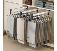 PZJDFDC Appendiabiti Estraibile - Appendiabiti Allungabili, Portapantaloni Estraibile Per Armadio, Organizer Per Pantaloni E Cappotti Nell'armadio, Portata 25 Kg(800mm/31.5)