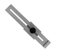 PZJFH Misuratore di precisione 200 mm, strumento di ritaglio per marcatura, righello in metallo con bordo temprato, strumento per legno con scala di misurazione laser profondo
