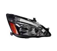 PZLAFC Compatibile con Honda Accord 2003-2007 versione USA Paraurti anteriore auto Faro luce di guida Lampada di segnalazione Alloggiamento faro(Black Right)