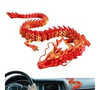 Pzmjwkyn Giocattolo drago articolato - Figurina di drago stampata in 3D | Accattivanti dettagli per la decorazione degli occhi per acquari, automobili, uffici e case