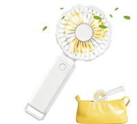 Pzmjwkyn Ventilatore a Mano,3 Velocità Regolabili, Raffreddatore, Asciugatore Trucco Ciglia - Ventilatori Da Tavolo Portatili | Per Donne Bambini Casa Ufficio All'Aperto Viaggi Pendolarismo